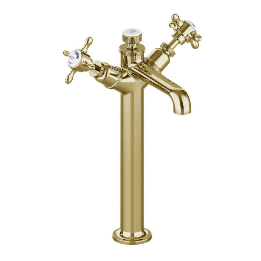 Cut out image of Burlington Guild Gold Tall Mono Basin Tap